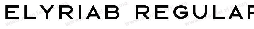 ELYRIAB Regular字体转换